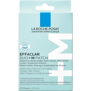 Effaclar Duo+M Anti-Pimple Patches Hydrocolloid Technology (Pack of 22) | Hydrocolloid patches for pimples &amp; impurities. Redu