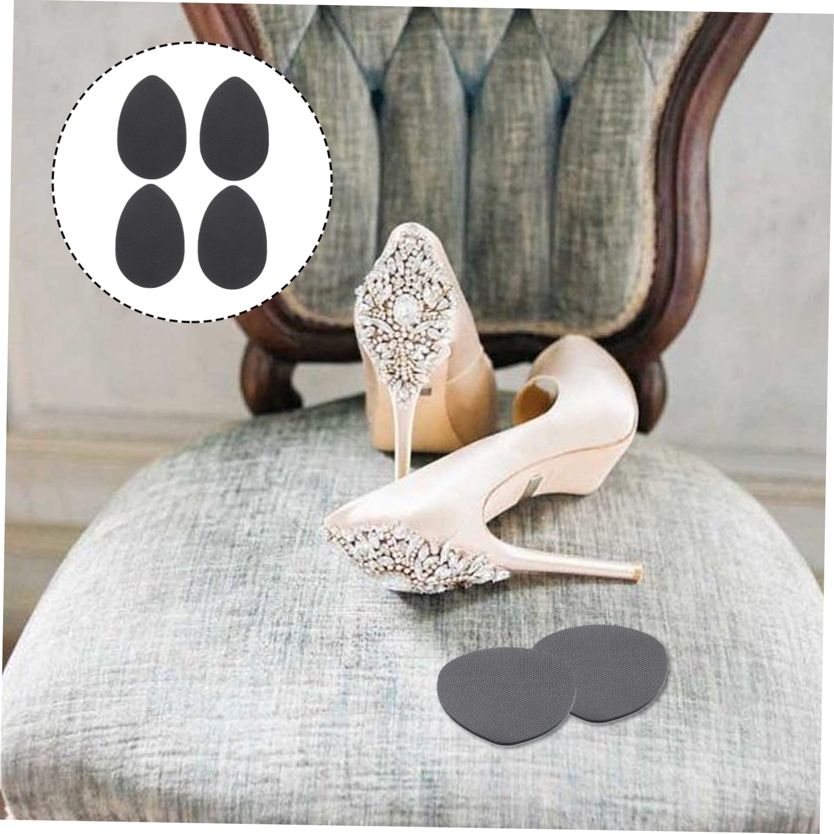 SOIMISS Adhesivos Antideslizantes Para Accesorio Para El Pie Anti-zapato Pegatinas Almohadillas Para Tacones Altos Almohadillas Para Los Pies De Zapato Gel De Sílice