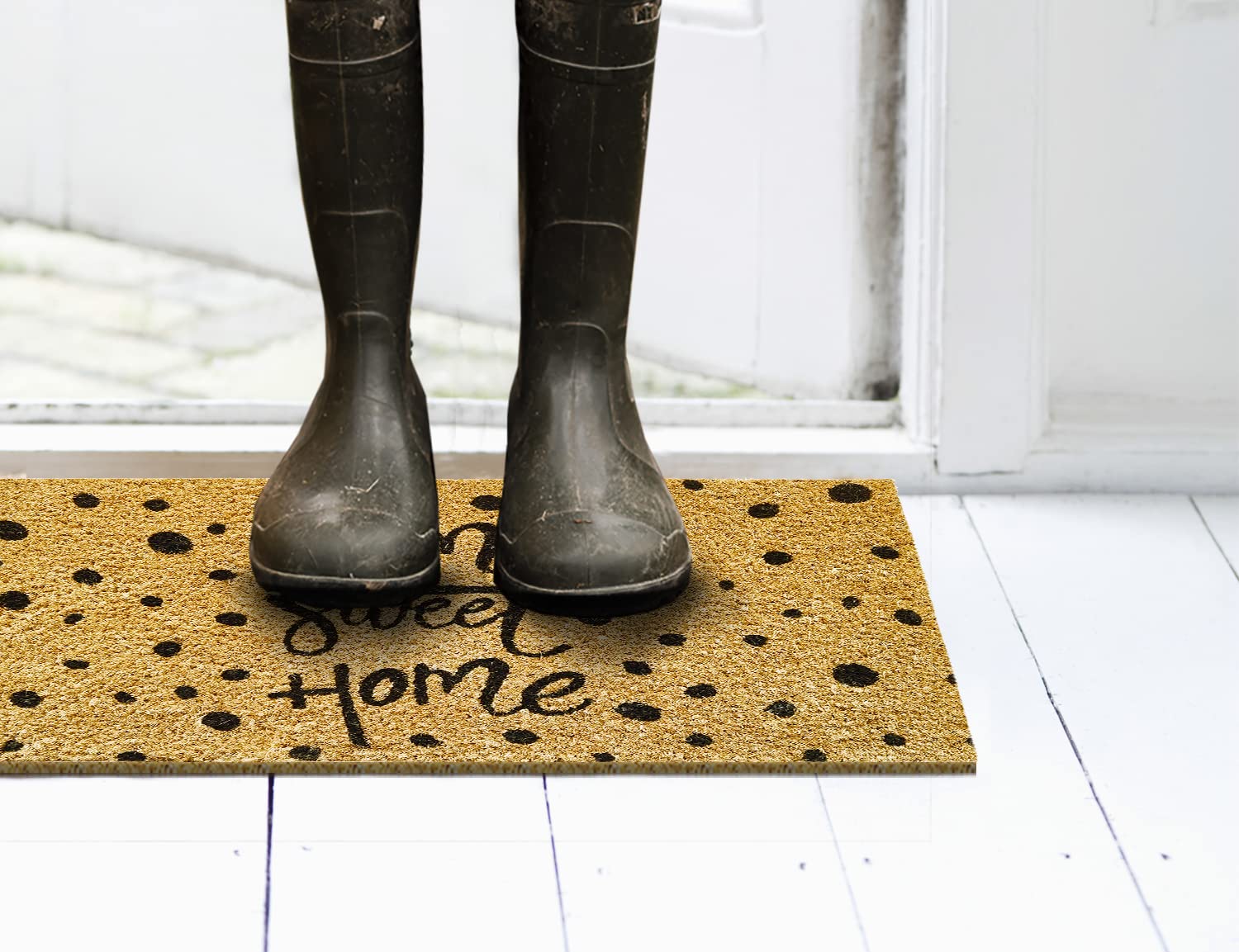 Zerbino In Fibra Di Cocco Banzaii 40x70cm - Retro Antiscivolo, Assorbente, Per Interno/Esterno - Foto 10