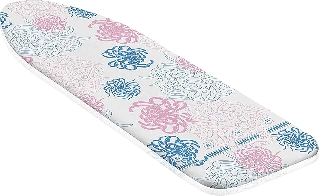 Leifheit Pokrowiec Na Deskę Do Prasowania Cotton Classic M 125 x 40 cm Klasyczne Obicie Bawełniane Z Elastycznym Gumowym Ściągaczem