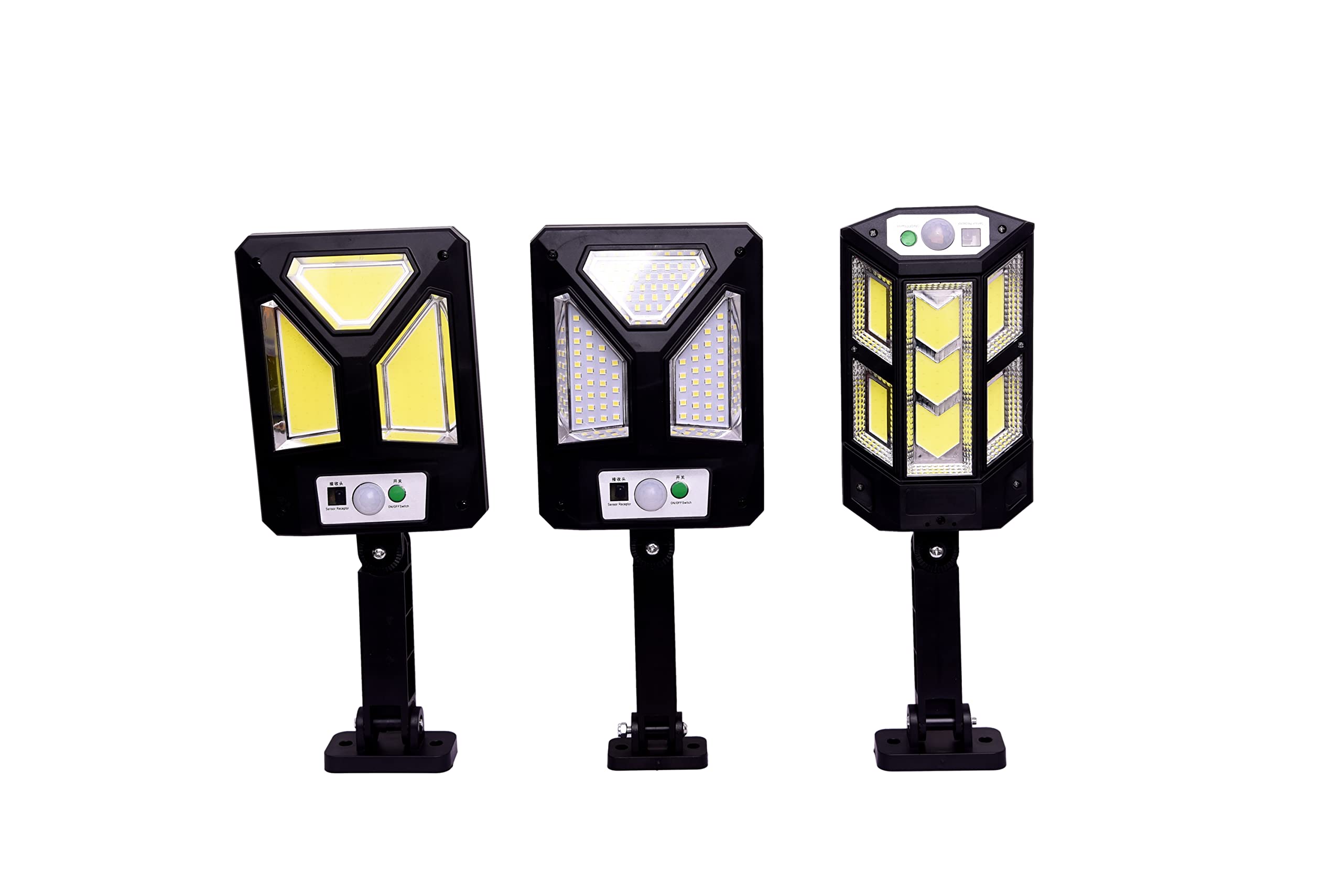 Kavya Solar Super Bright Solar Lamp for Home Powered Outdoor Motion Sensor Light with Remote Control {White LED(Combo of 3)}.