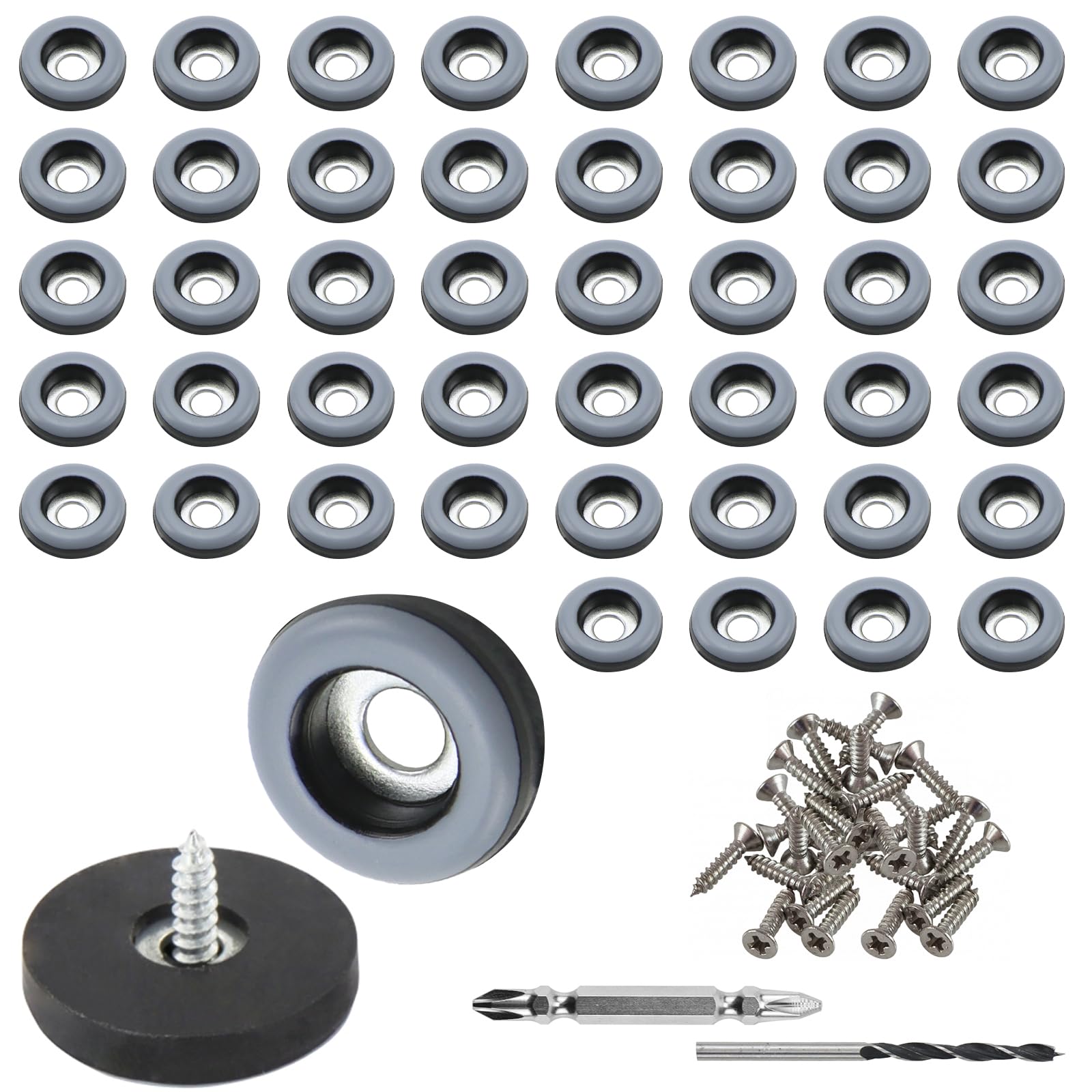 Piedini Per Mobili In Teflon - 26 Pezzi Con Viti Per Proteggere I Pavimenti - Foto 3