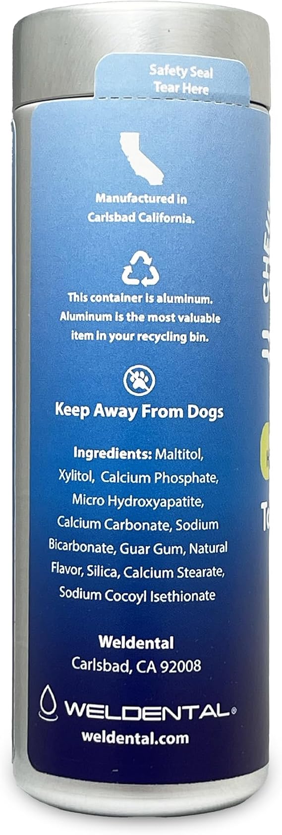 Chew Brush Smile Micro Hydroxyapatite Toothpaste Tablets 120 Count