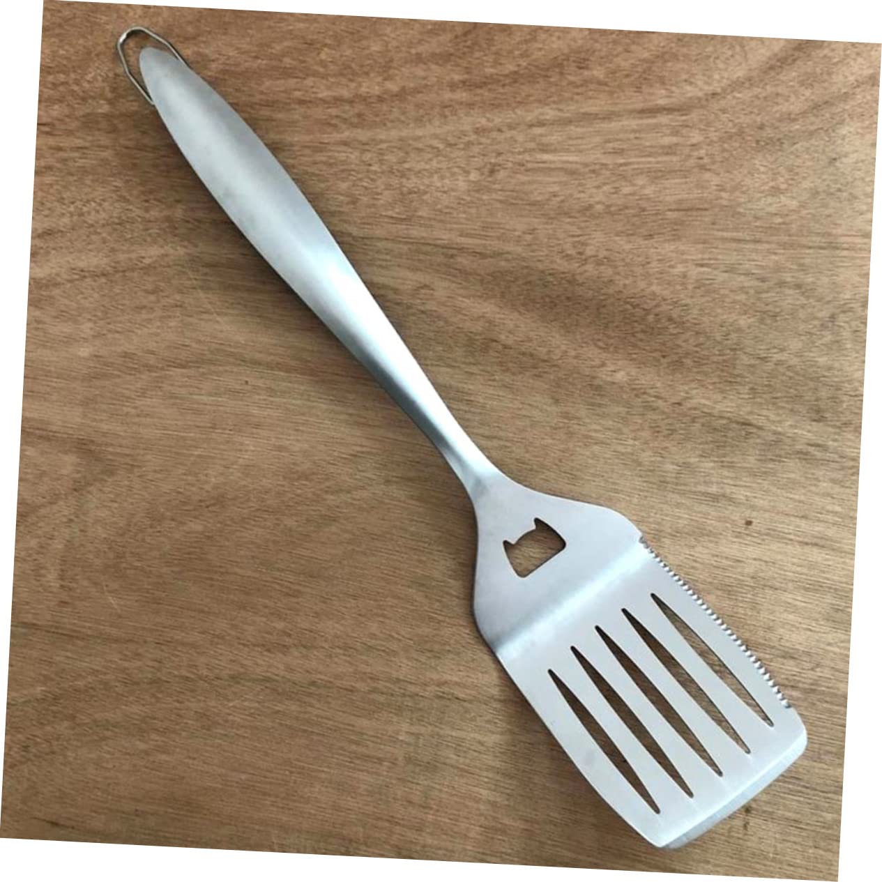 Set Utensili Barbecue Multifunzione in Acciaio Inox | Argento, Leggero e Facile da Trasportare, Forchetta e Pinza per Griglia