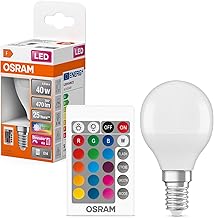 Osram Retrofit RGBW Lampade con Telecomando Lampadina LED, Attacco: E14, Bianco Caldo - Bianco Freddo, 2700 K, 4 W, Equivalenti a 40 W, LED RELAX and ACTIVE CLASSIC B, Opaco, Taglia Unica