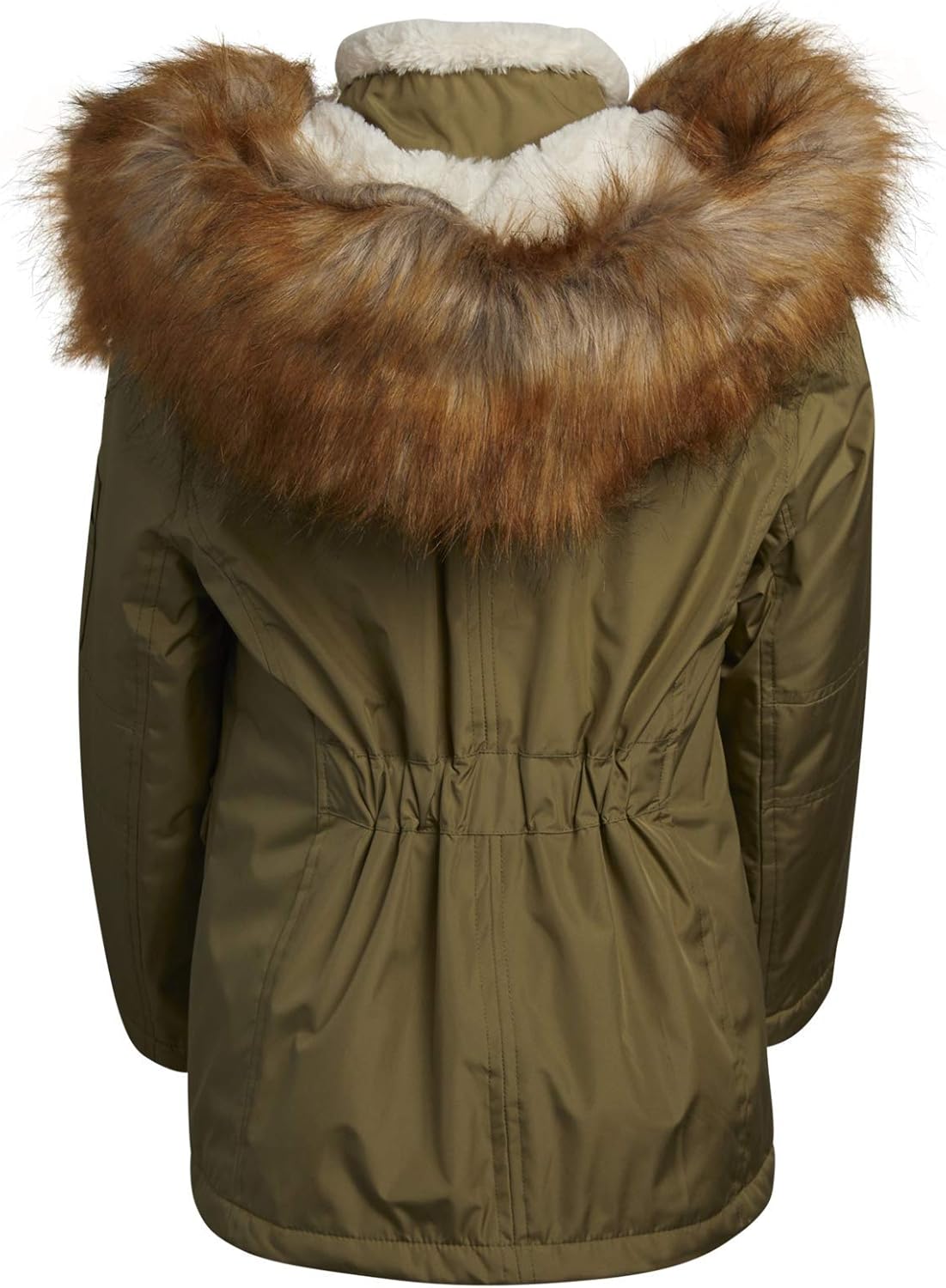 URBAN REPUBLIC Girls' Winter Coat - Heavyweight Jacket with Sherpa Lining and Faux Fur Trim Hood: Clothing, Shoes & Jewelry
