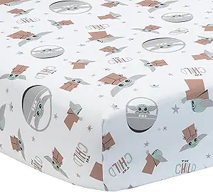 Star Wars Mandalorian The Child/Baby Yoda/Grogu Fitted Crib Sheet