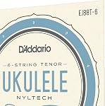 D'Addario EJ88T-6 Nyltech Ukulele Strings, 6-String Tenor