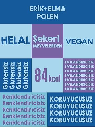 Mixmey Bee Plum And Pollen Fruit Bar 12 Pieces | Vegetarian, Gluten-Free Healthy Snack - 25gr X 12 Pieces
