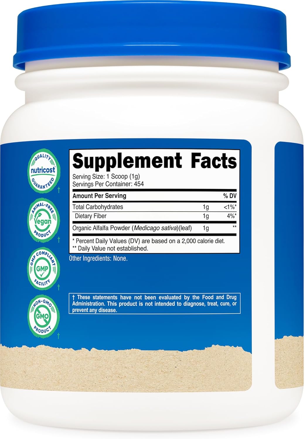 Nutricost Organic Alfalfa Powder 1LB - USDA Certified 100% Organic, Vegetarian, Non-GMO, Gluten Free - Image 5