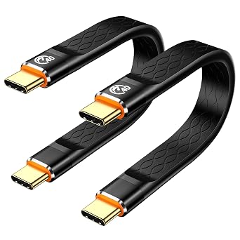40Gbps USB C to USB C Cable 5 inch 2Pack, Short USB4 Thunderbolt Cable