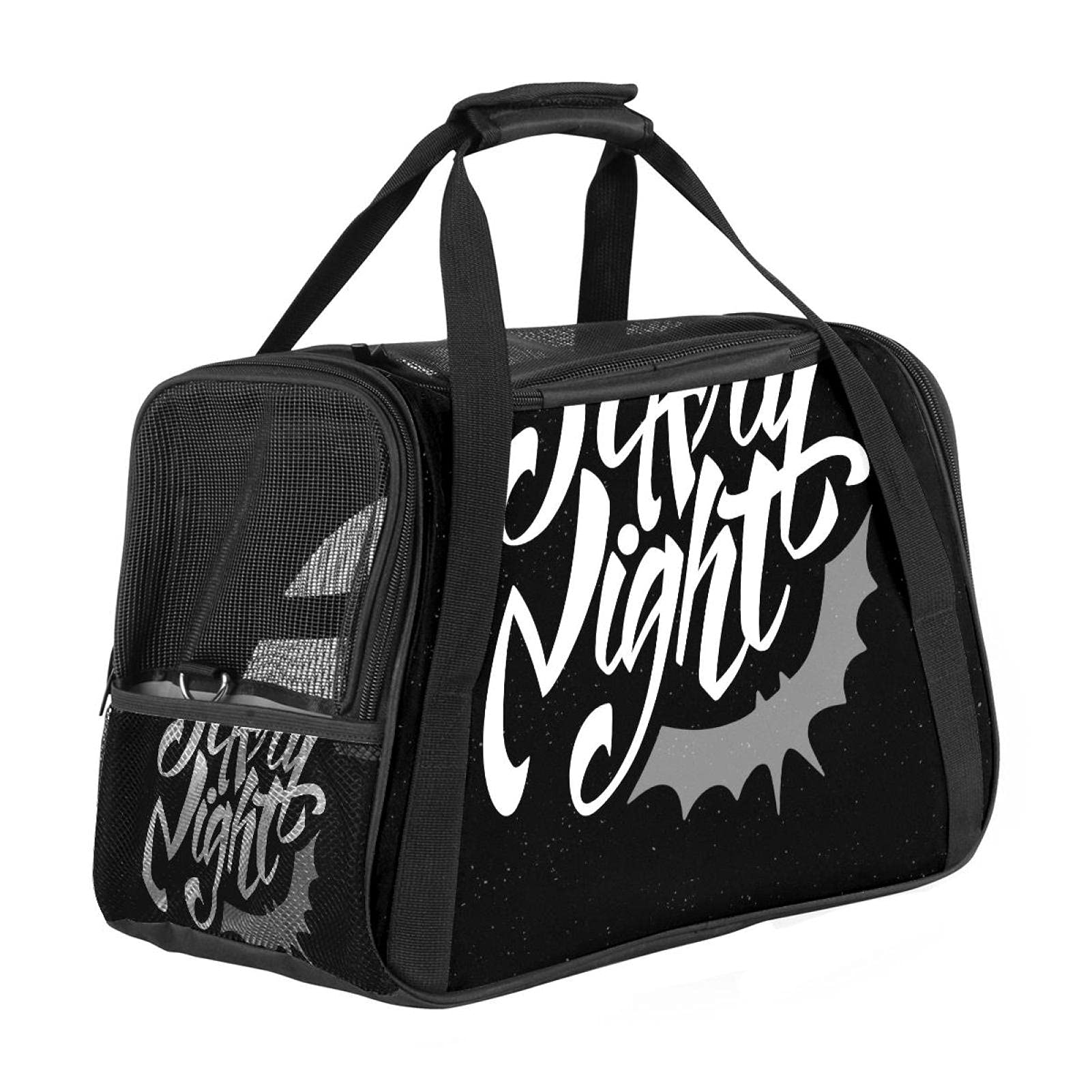 Sac de transport portable avec côtés doux imprimé effrayant