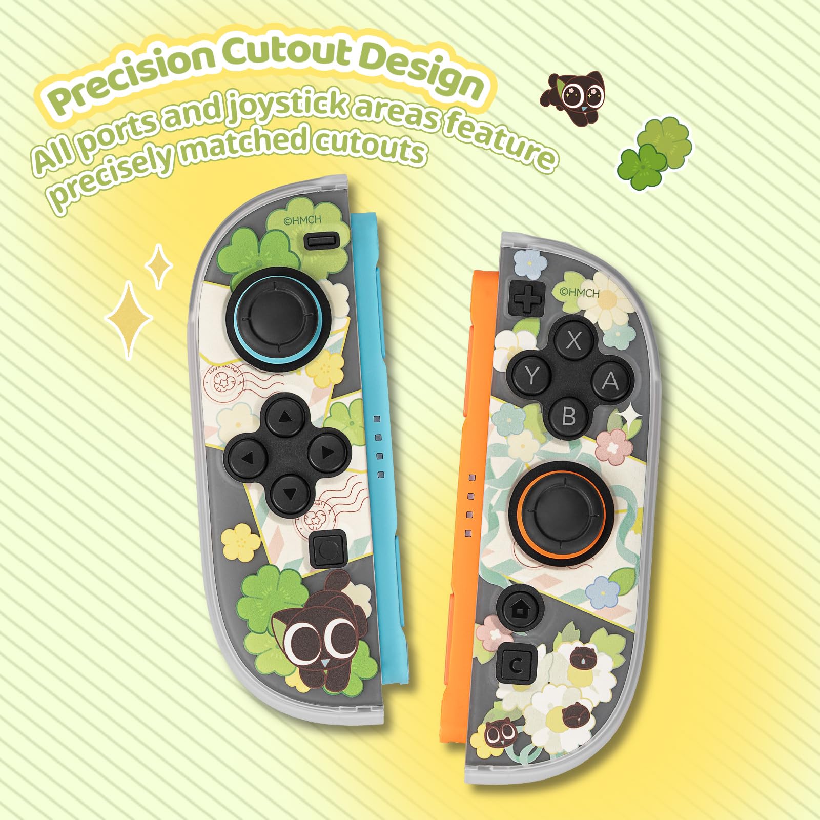 GeekShare Coque de protection rigide compatible avec Switch 2, Kawaii Cartoon Switch 2 Coque de protection compatible avec la station d'accueil, design anti-rayures et amortissant les chocs, message