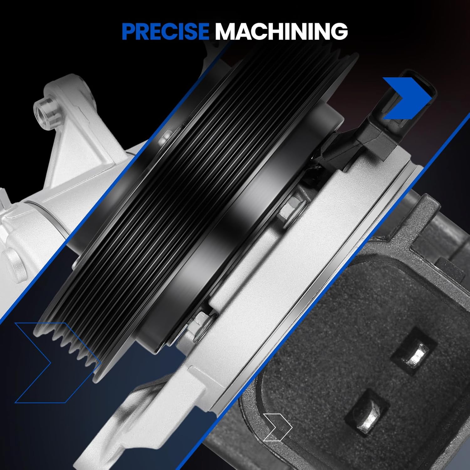 98301 Air Conditioning A/C Compressor with Clutch Compatible with Dodge Nitro 2009-2011 3.7L V6, Compatible with Jeep Liberty 2009-2012 3.7L V6