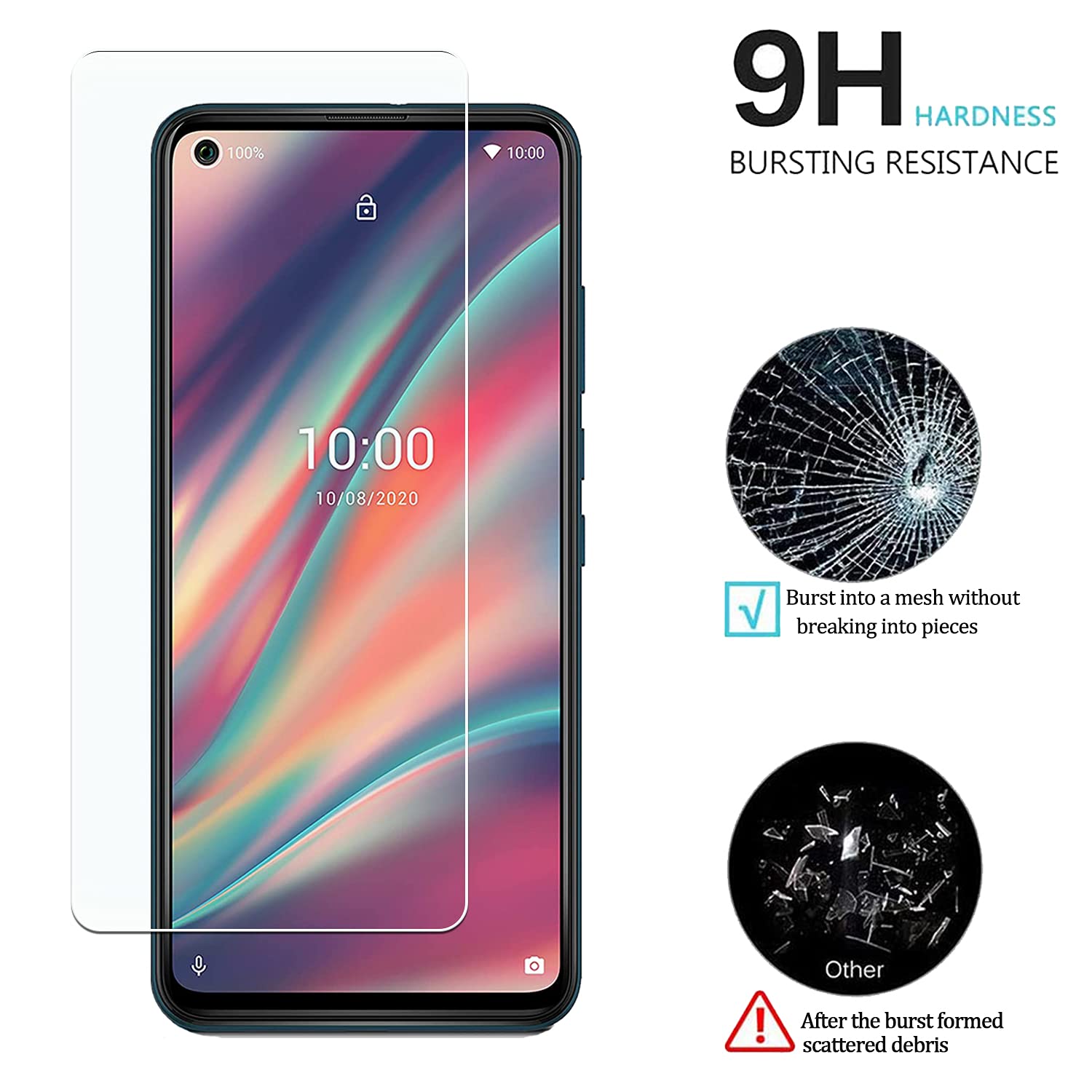 Per Wiko View Schermo 5.7 Pellicola Vetro Temperato Protettiva Antiurto