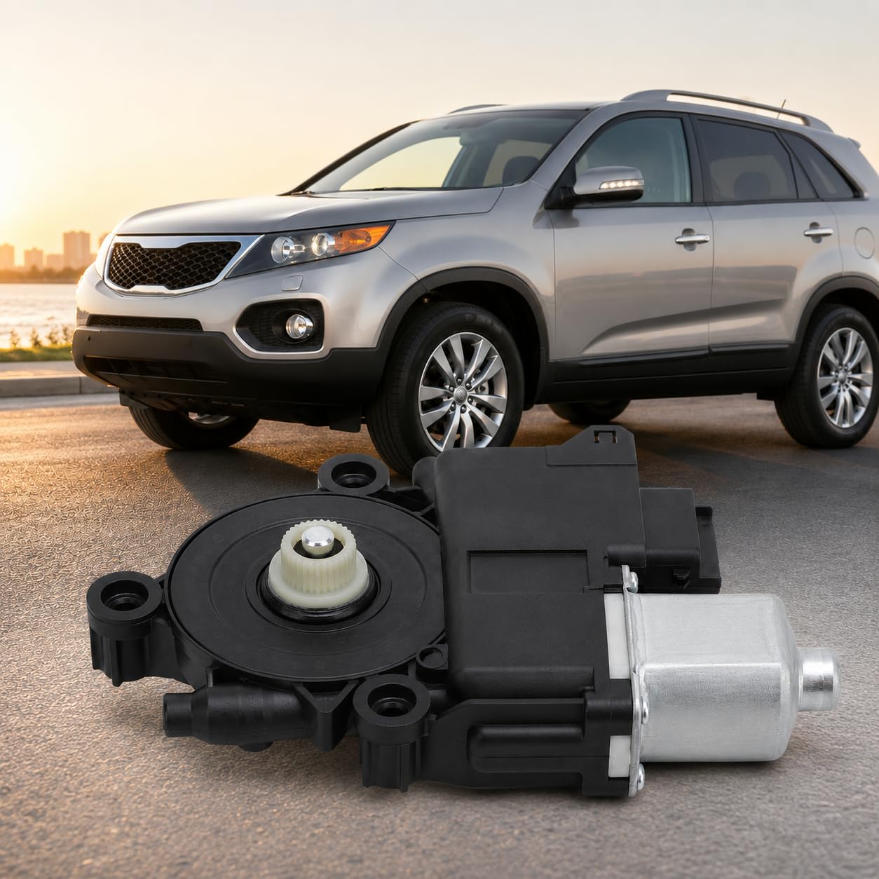 Motore per Alzacristallo Elettrico, 82450 2P010 Motore per Finestrino per Portiera Auto, Motore di Sollevamento per Finestrino Anteriore Universale Lato Guida Ad Alte Prestazioni