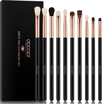 docolor Eyeshadow Brush, Makeup Brush Set, 10 Pieces, Popular, Blending