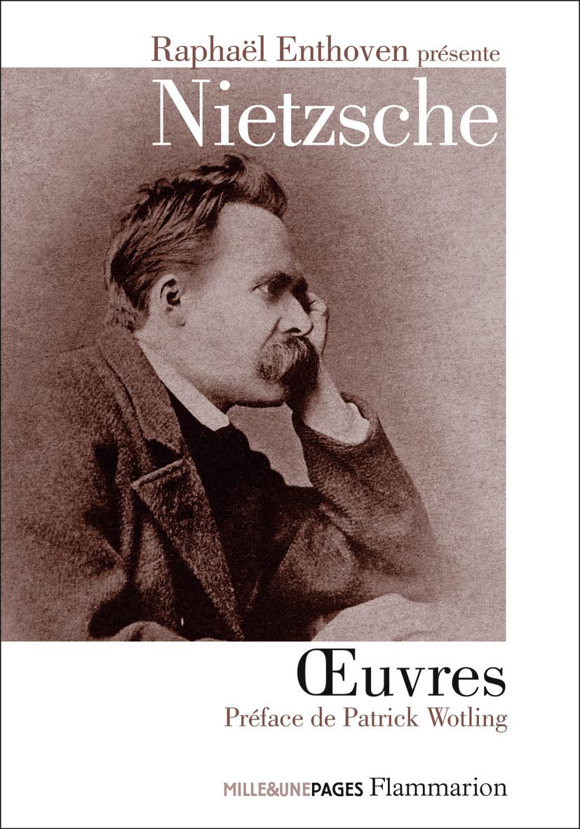 Œuvres: Le Gai Savoir ; Ainsi parlait Zarathoustra ; Par-delà bien et mal ; Généalogie de la morale ; Le cas Wagner ; Le Crépuscule des idoles ; L’Antéchrist ; Ecce homo ; Nietzsche contre Wagner