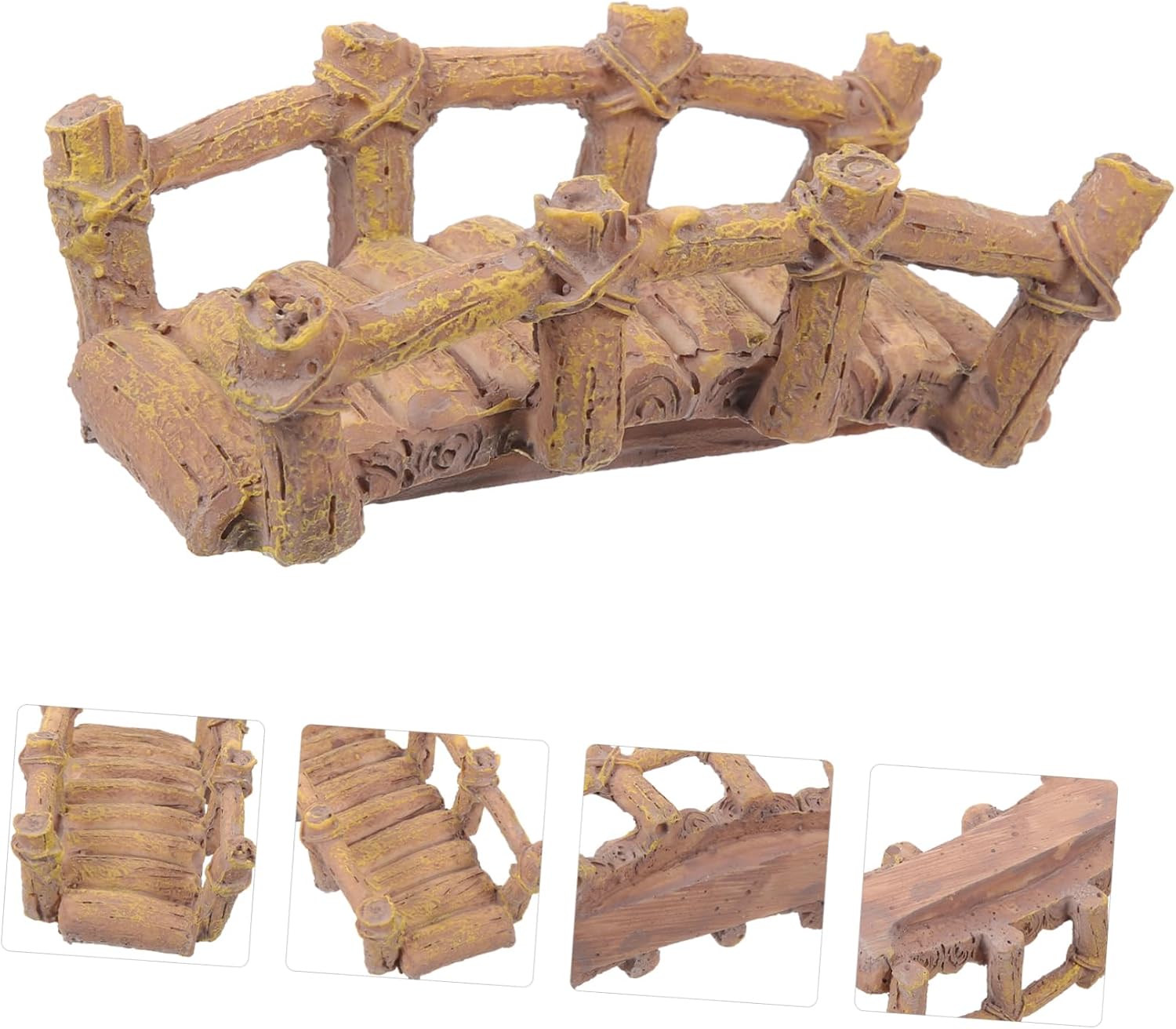SUPVOX Resin Bridge Shape Miniature Garden Decor for Home and Outdoor