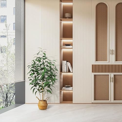 Miniatura 7 de Árbol de eucalipto artificial, planta falsa de 4 pies en maceta para decoración del hogar y la oficina, plantas falsas en maceta, árboles