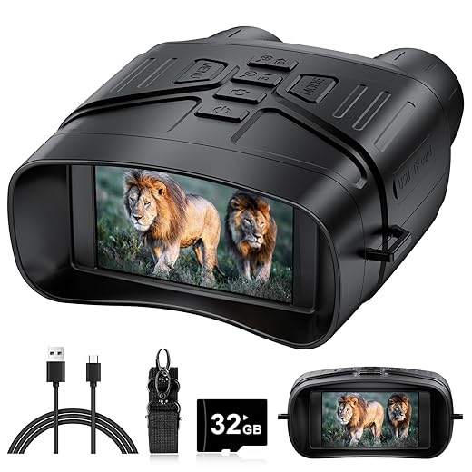 4K Night Vision Goggles with Rechargeable Battery