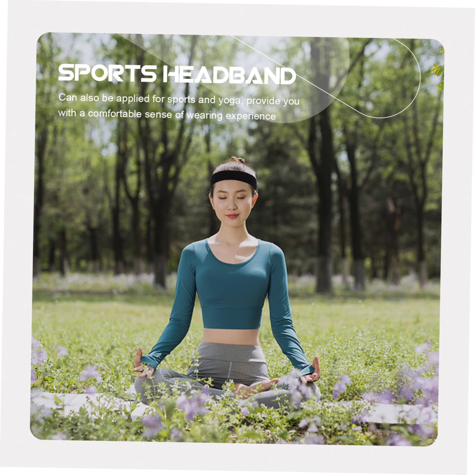 BESPORTBLE 20pezzi Fasce Sportive Elastici Assorbenti Per Sudore Fasce Per Comode e Traspiranti Accessori Per Fitness e Yoga Per Sport All Aperto e Attività Fisica