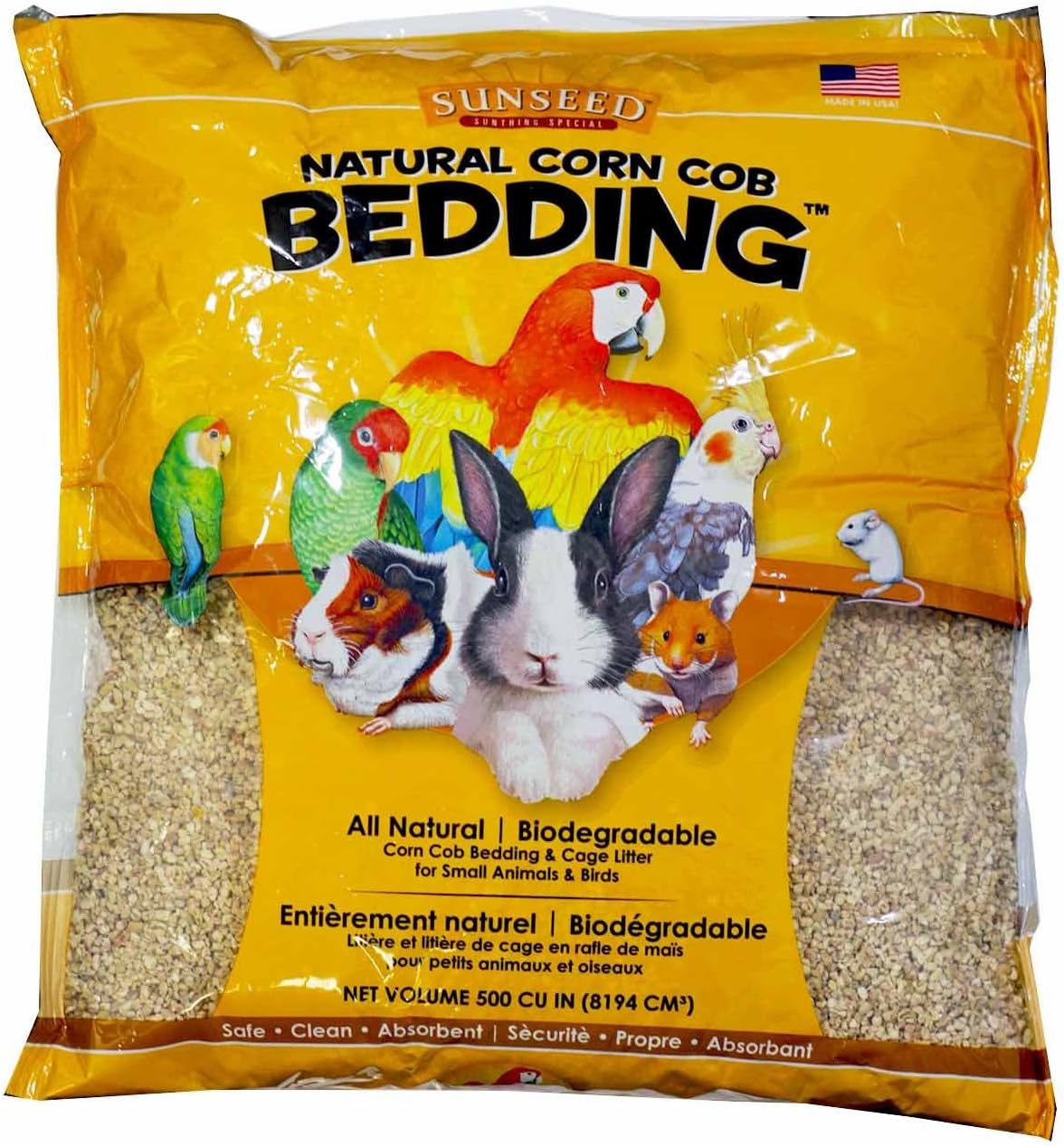 Sunseed Corn Cob Bedding - 8lb - 500 cu. in.