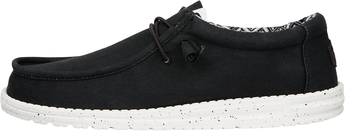Mocasines de lona elástica Wally de HEYDUDE para hombre | Zapatos ligeros sin cordones | Caminar informal, viajar y estilo cotidiano