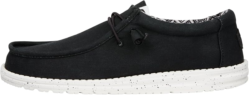 Mocasines de lona elástica Wally de HEYDUDE para hombre | Zapatos ligeros sin cordones | Caminar informal, viajar y estilo cotidiano