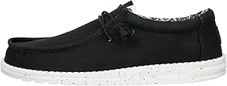 HEYDUDE Men’s Wally Stretch Canvas Loafers | Lightweight Slip On Shoes | Casual Walking, Travel & Everyday Style