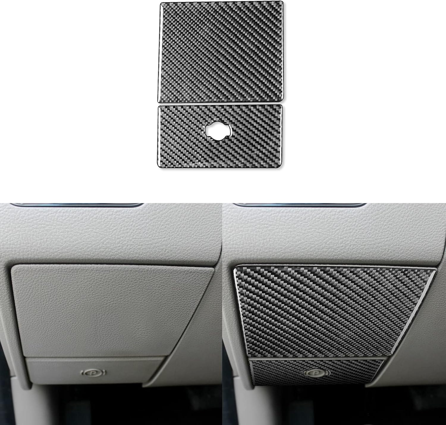 Car Headlight Switch Panel and Side Air Conditioning Vent Outlet Frame Trim Sticker Set Real Carbon Fiber Compatible with Ram 1500 2500 3500 2013-2018 Auto Interior Accessories red 8pcs