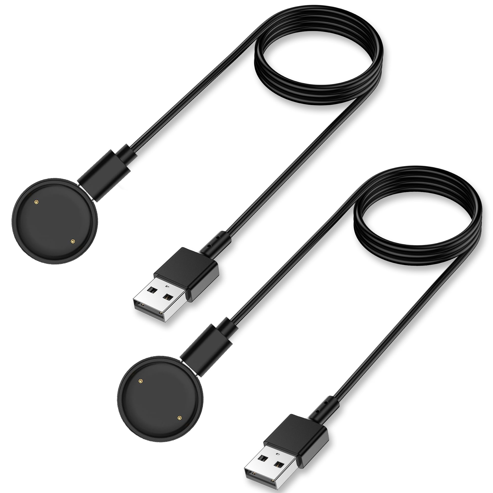 Cargador para Amazfit Bip 6 con base magnética estable y cable flexible de un metro dos unidades 8