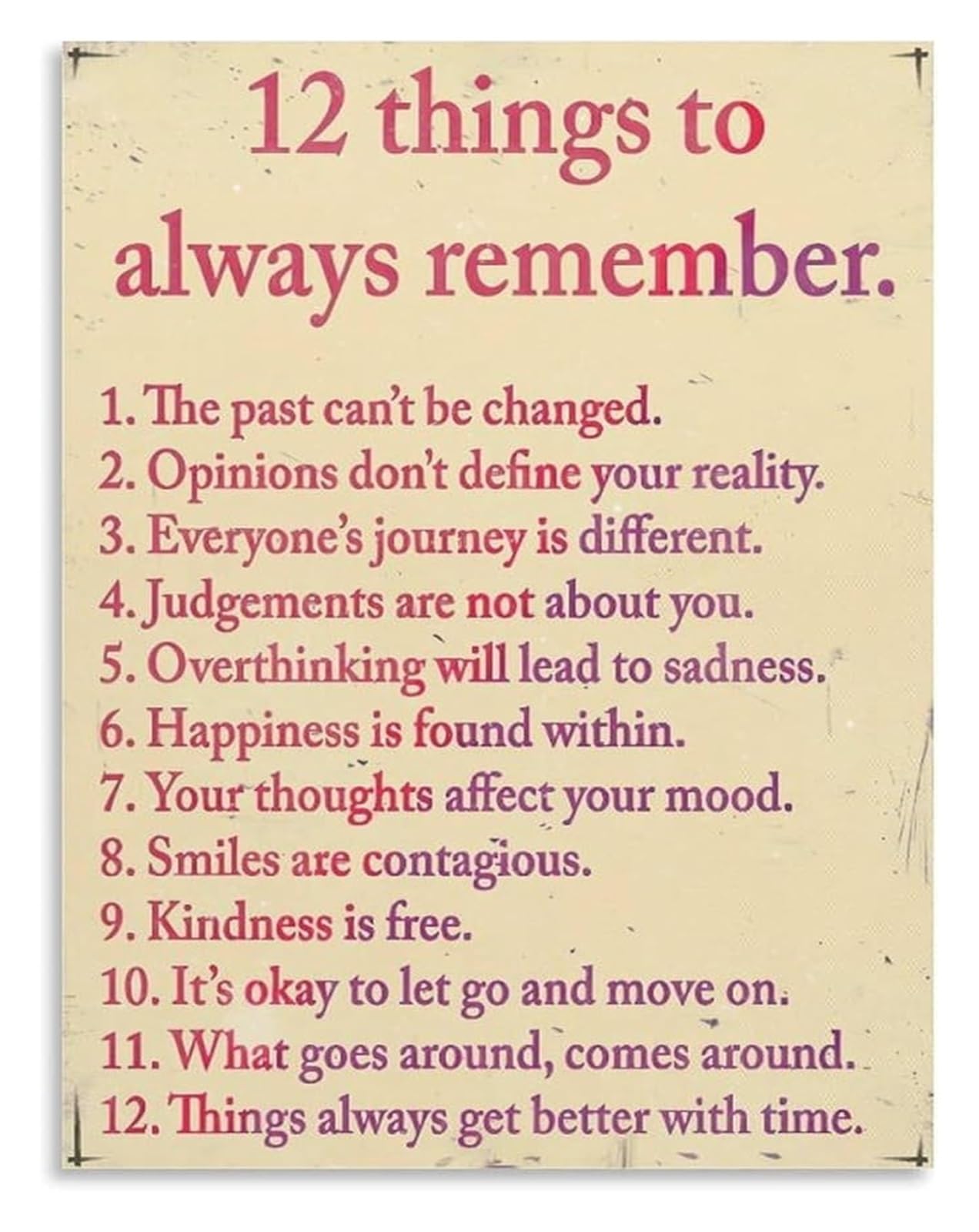 NWPNLXEA Encouraging Quotes Wall-Art Inspirational Unframed Poster for Home Office Decor Motivational Print for Living Room Bedroom Sayings Unframed,12x18inch(30x45cm)
