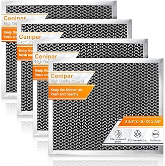 Cenipar 97007696 Range Hood Filter,41f Stove Hood Vent Filter Replacement For Broan& Nutone Charcoal Carbon Combo Replace 6105c 97005687-By Size 8.75" X 10.5 X .44"(4 Pack)