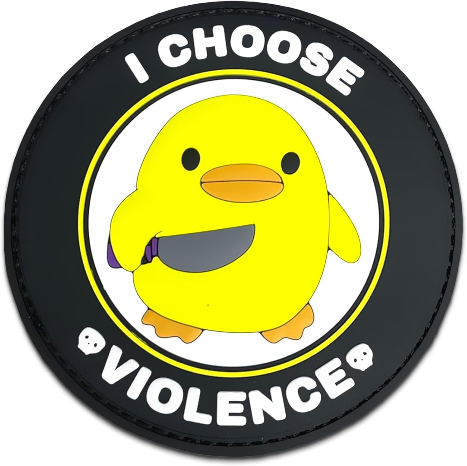 I Choose Violence Creative Humor Military Tactical Morale Patch - Funny Tactical Patches, PVC Rubber Hook & Loop Fastener, Patches for Backpacks, Military Uniforms, Jeans, Jackets, Vests, Hats & More