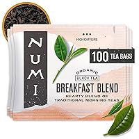 Vista 38 de Numi Té Earl Grey envejecido orgánico, 100 bolsitas de té, té negro con naranja bergamota, cafeína
