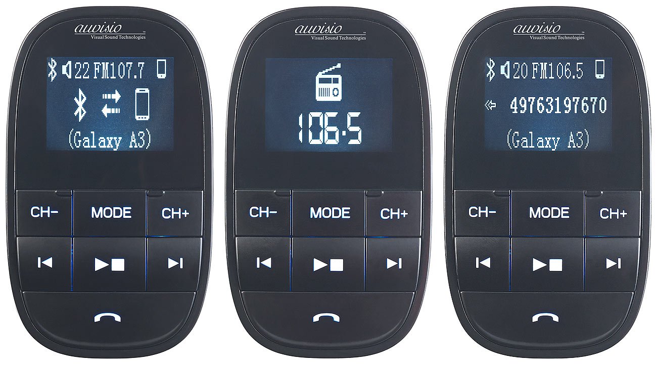 Transmetteur FM pour voiture avec fonction bluetooth et mains libres