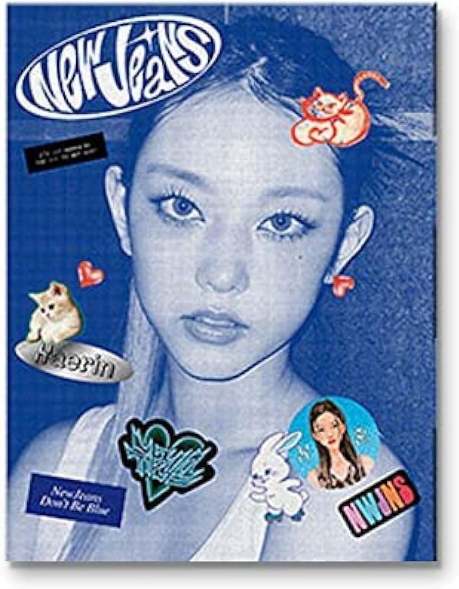 DREAMUS NewJeans 1st EP Album Bluebook Version CD+Mini Poster On Pack+Log Book+Pin-up Book+Phoning Manual Book+ID Card+Sticker Pack+Photocard+Tracking Sealed (HAERIN Version)
