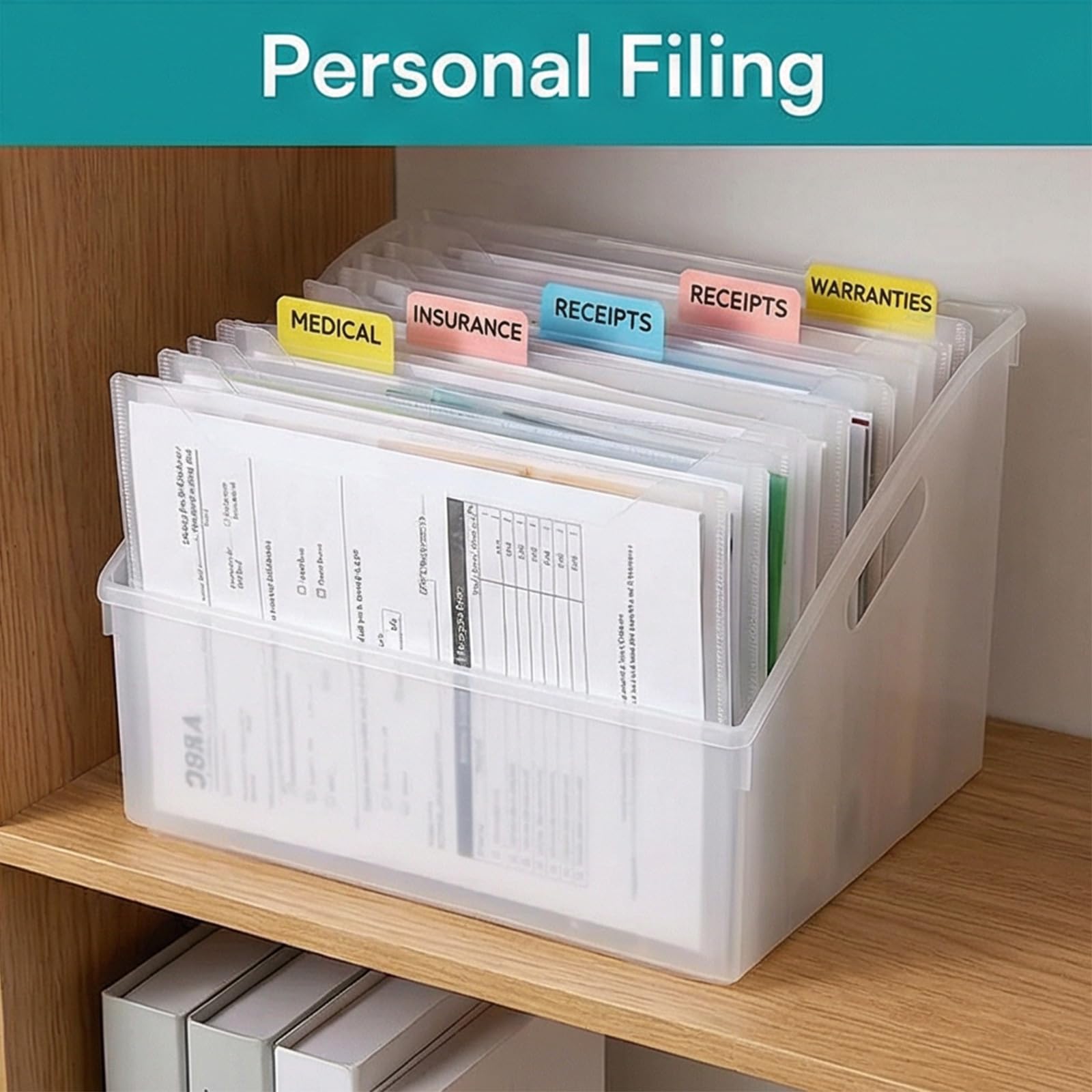 36 buste con tasca in PP trasparenza, organizzatori forniture per ufficio, adatti per riporre fogli, documenti, sacchetti documenti impermeabili in modo sicuro