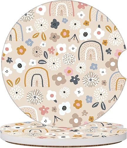 Miniatura 13 de Elegantes posavasos de rosa azul para portavasos de automóvil, paquete de 2 posavasos de portavasos de automóvil para mujeres y hombres, 2.56