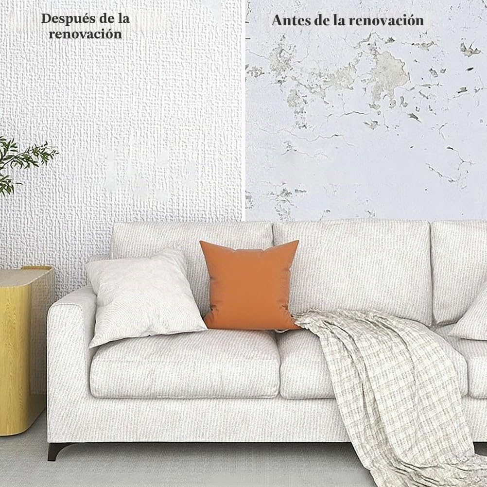 Genérico Papel Pintado Aislante Autoadhesivo De 9 Mm De Grosor,Papel Pintado Aislante para Paredes Interiores,Impermeable Resistente a La Humedad,Protección Decoración De Paredes,Amarillo,50x280cm