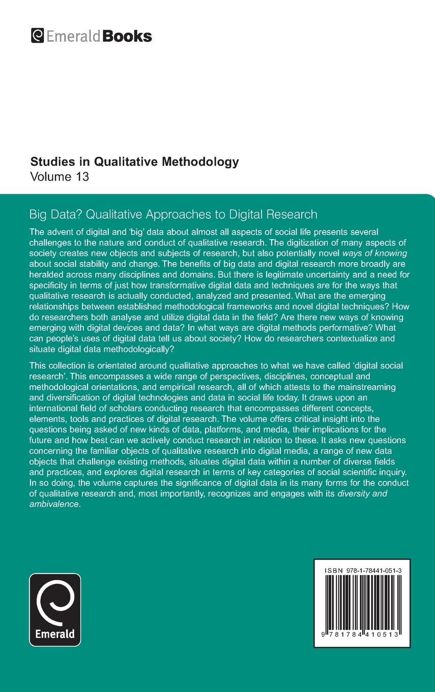 Big Data?: Qualitative Approaches to Digital Research: 13