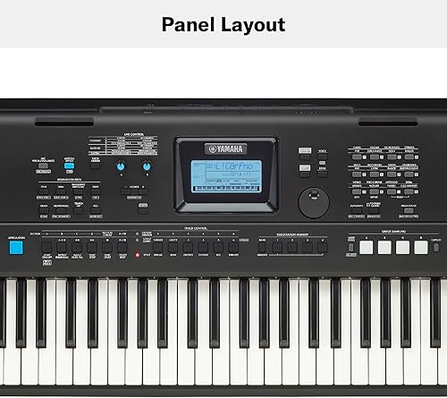 Miniatura 2 de Yamaha, Teclado portátil avanzado sensible al tacto de 76 teclas con adaptador de corriente (PSREW425)