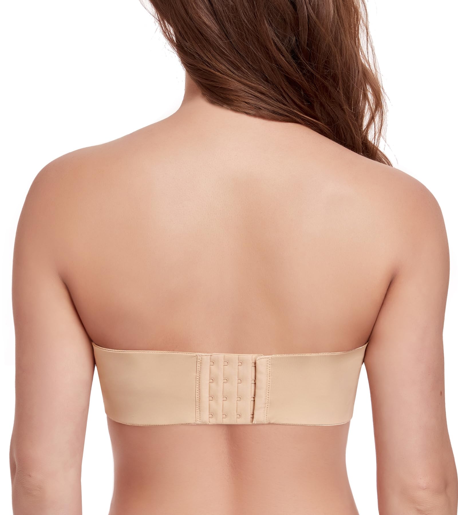 Lemorosy Soutien-Gorge Bandeau Non rembourré sans Bretelles Taille Plus T-Shirt pour Femme