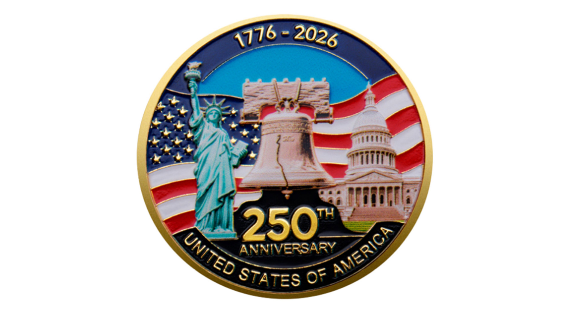 Amazon.com: 1776 to 2026 United States 250th Anniversary Commemorative Coin  : Collectibles & Fine Art