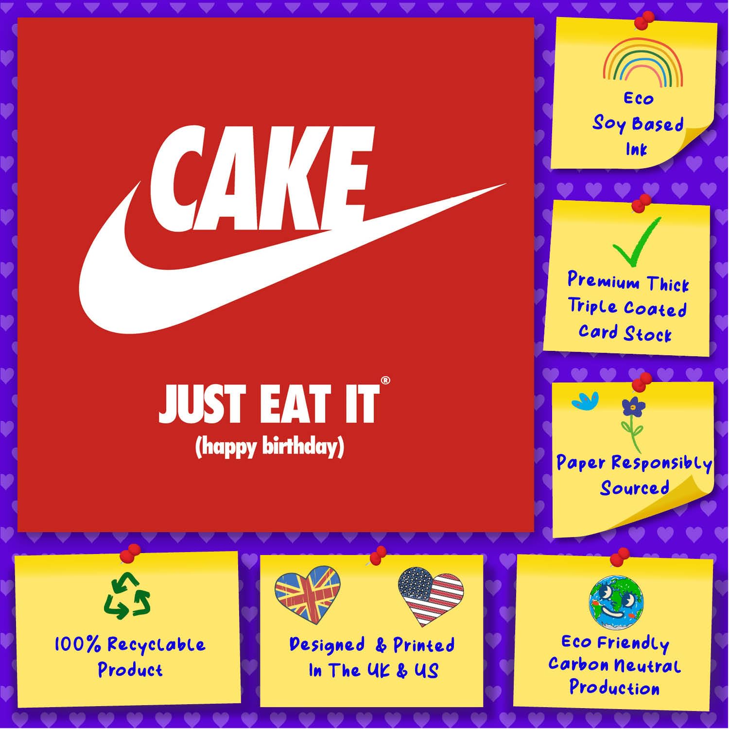 Cult Kitty - Just Eat It - Happy Birthday Gift, Funny Birthday