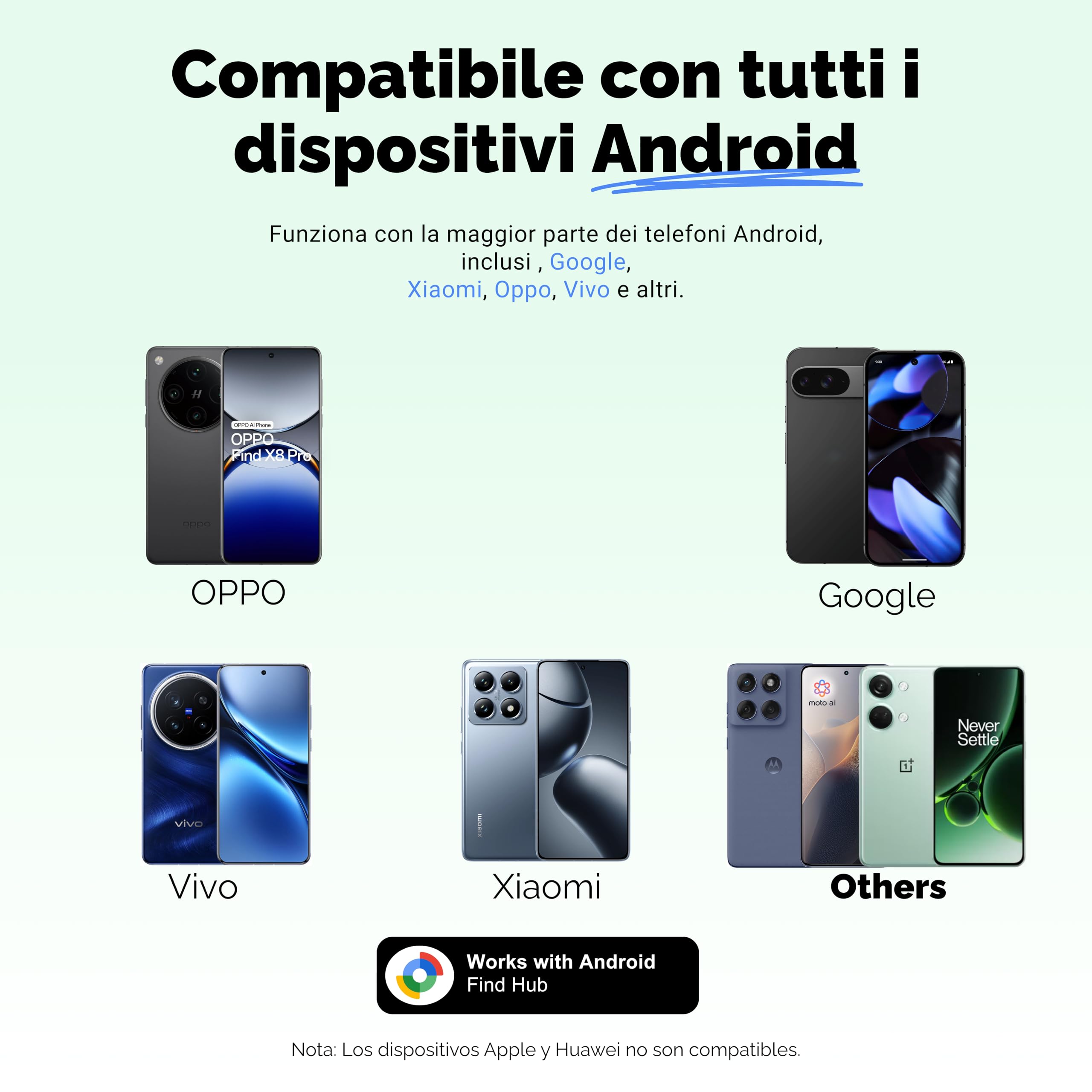 Lifemate Tag Android 4 Pack – Localizzatore GPS Bluetooth IP67 Impermeabile Trova Chiavi e Oggetti Smarriti