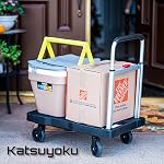 Folding Hand Truck Portable Easy Folding Platform Transport Hand cart with 330lbs Capacity Practical handling Tools for Household Industrial Black