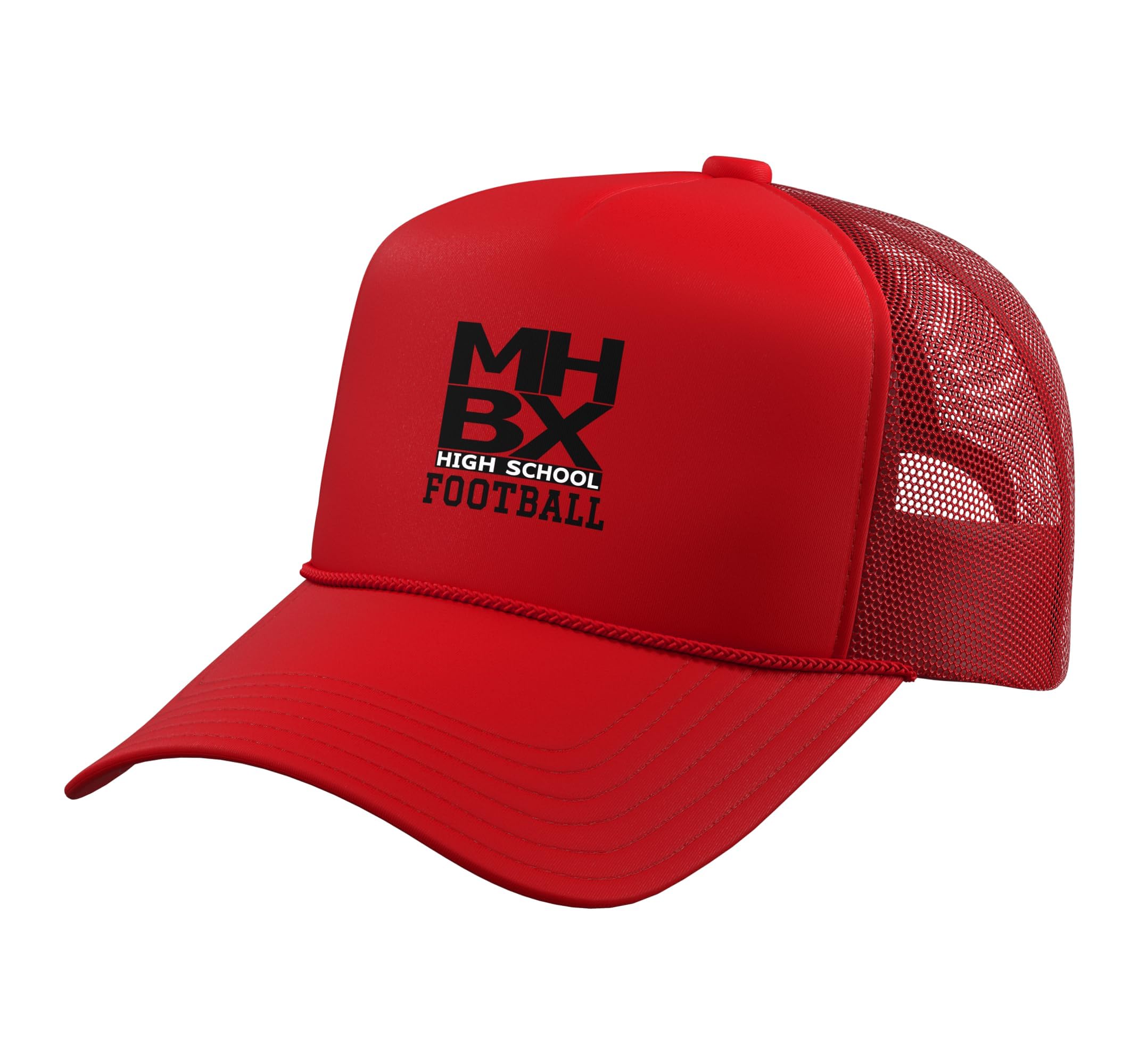 Mott Hall Bronx Logo Football Trucker Hat with Adjustable Mesh Back