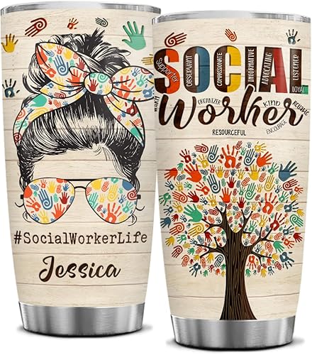 Miniatura 7 de Regalos de oficial de policía personalizados Back The Blue Tumbler Bandera de Estados Unidos, Academia de Policía, regalos de graduación para